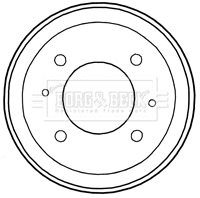 Tambour de frein BORG & BECK BBR7197