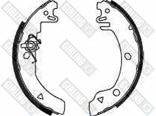 Jeu de mâchoires de frein GIRLING 5182803