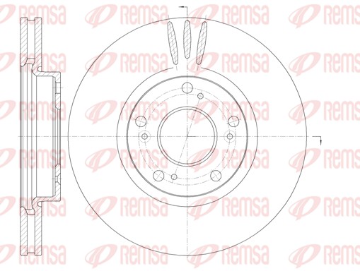 Disque de frein REMSA 6985.10