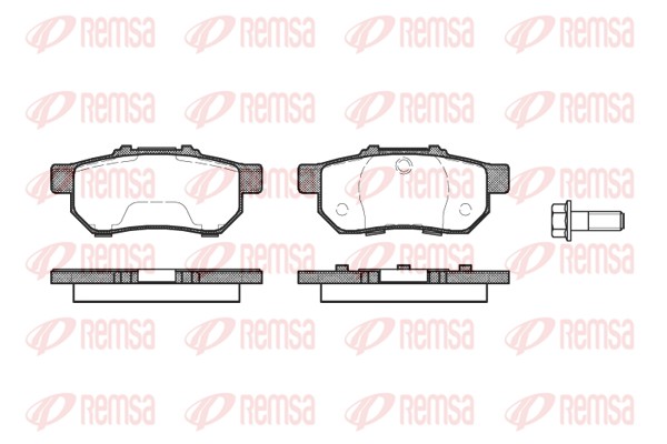 Kit de plaquettes de frein, frein à disque REMSA 0233.20