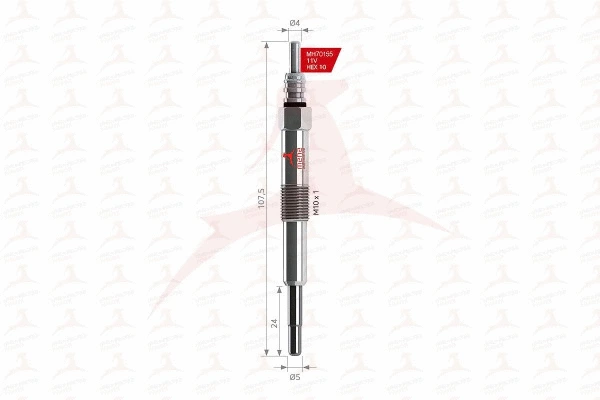 Bougie de préchauffage MEHA AUTOMOTIVE MH70155