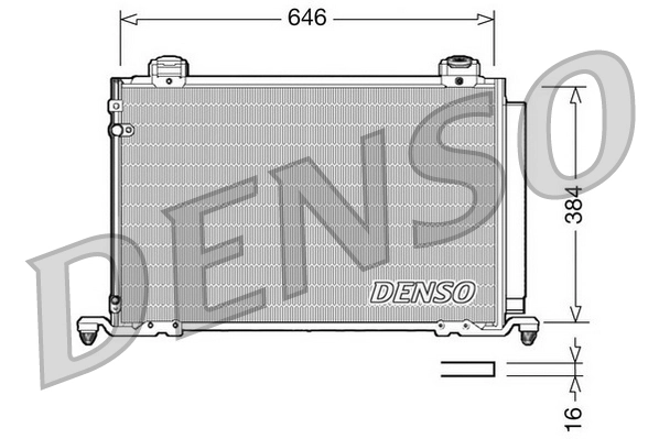 Condenseur, climatisation DENSO DCN50026