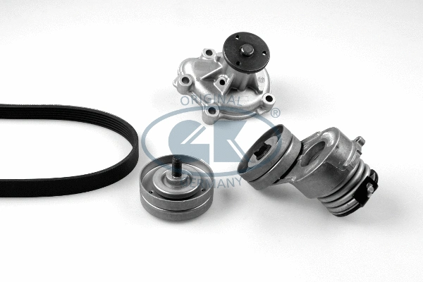 Pompe à eau+Jeu de courroie trapézoïdale à nervures GK K980779C
