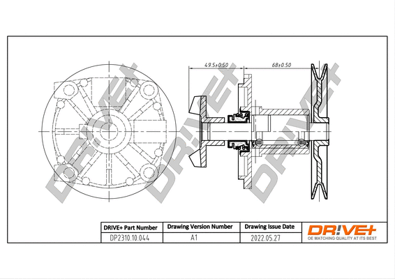 Pompe à eau, refroidissement du moteur Dr!ve+ DP2310.10.044
