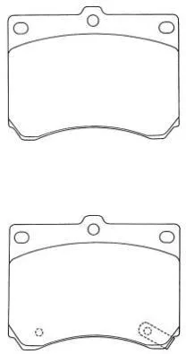 Kit de plaquettes de frein, frein à disque AISIN ASN-203