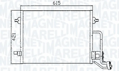 Condenseur, climatisation MAGNETI MARELLI - BR 351300391MM