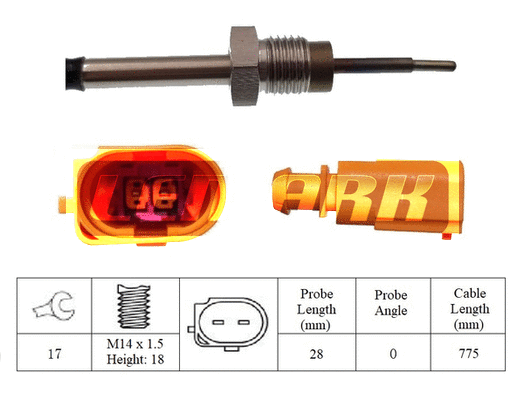 Capteur, température des gaz LEMARK LXT147