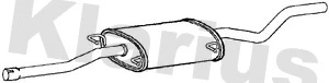Silencieux arrière KLARIUS MZ578V