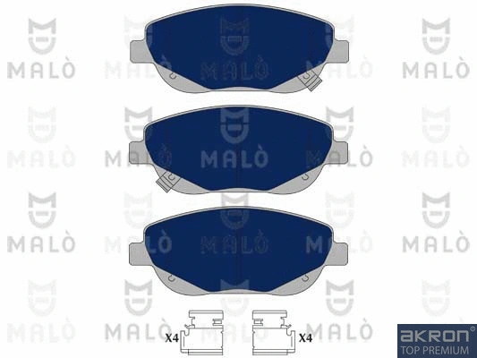 Kit de plaquettes de frein, frein à disque AKRON-MALÒ 1051020