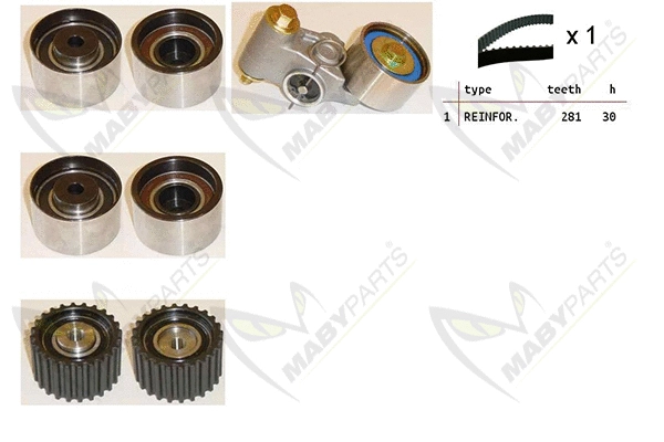 Kit de courroie crantée MABYPARTS OBK010506