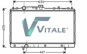 Radiateur, refroidissement du moteur VITALE MI718411