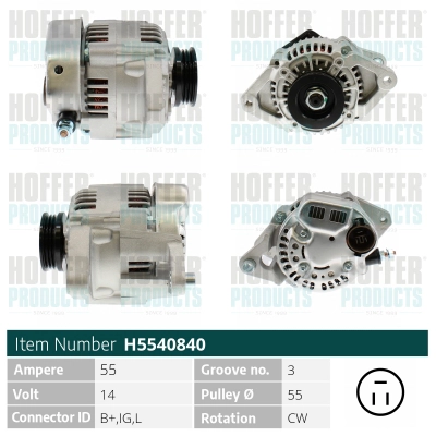 Alternateur HOFFER H5540840