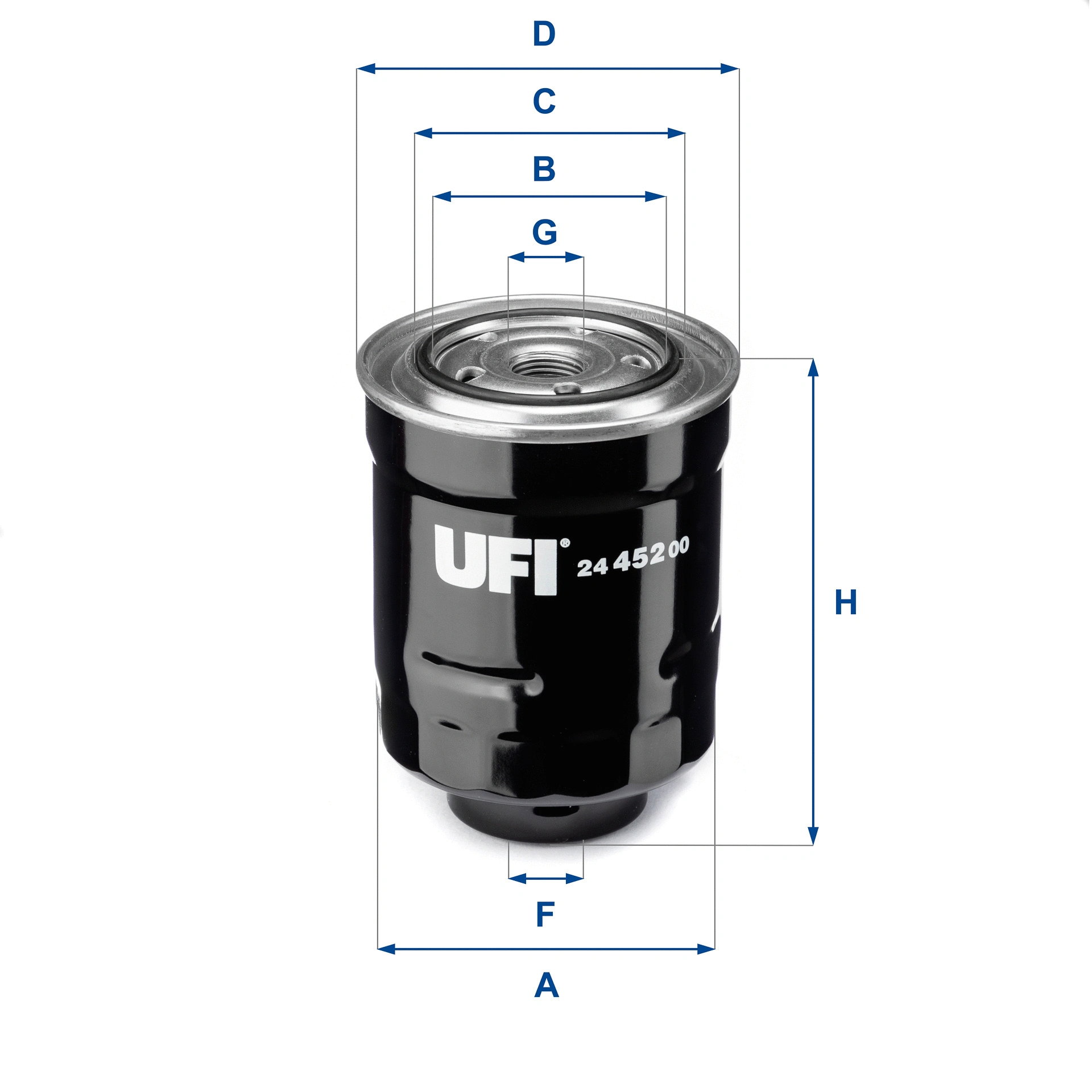 Filtre à carburant UFI 24.452.00