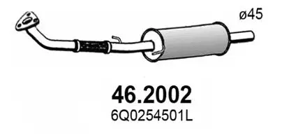 Silencieux avant ASSO 46.2002