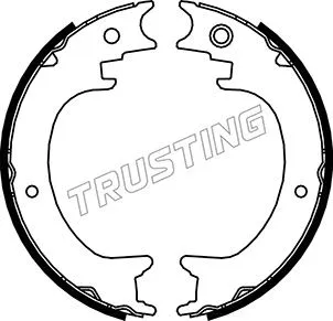 Jeu de mâchoires de frein, frein de stationnement TRUSTING 110.339