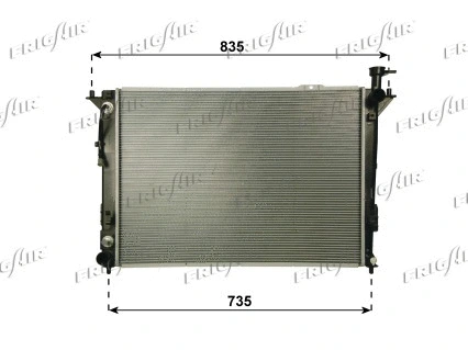 Radiateur, refroidissement du moteur FRIGAIR 0128.3112