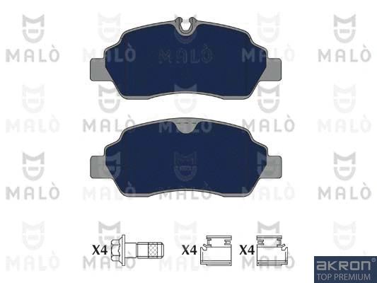 Kit de plaquettes de frein, frein à disque AKRON-MALÒ 1051176