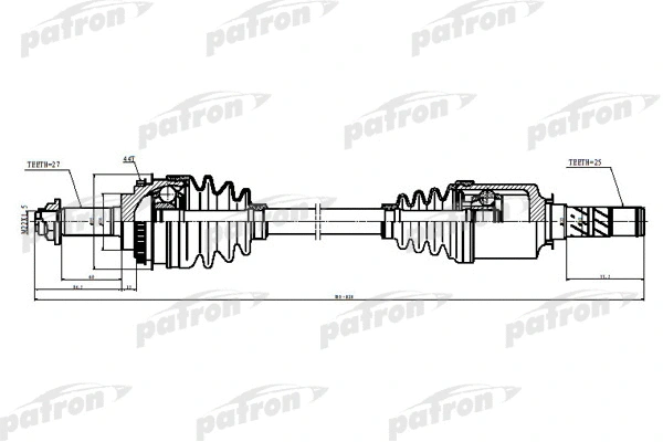 Arbre de transmission PATRON PDS5528