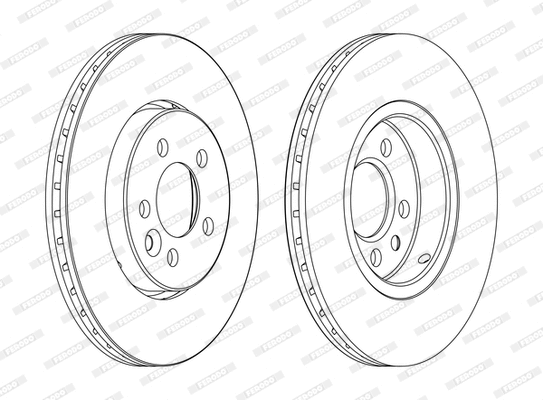 Disque de frein FERODO DDF1080C-D