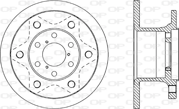 Disque de frein OPEN PARTS BDA1132.10