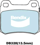 Kit de plaquettes de frein, frein à disque BENDIX-SEA DB328 GCT