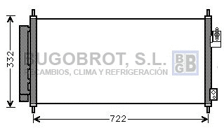 Condenseur, climatisation BUGOBROT 62-HD5248