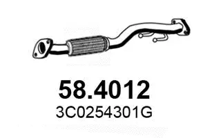 Tuyau d'échappement ASSO 58.4012