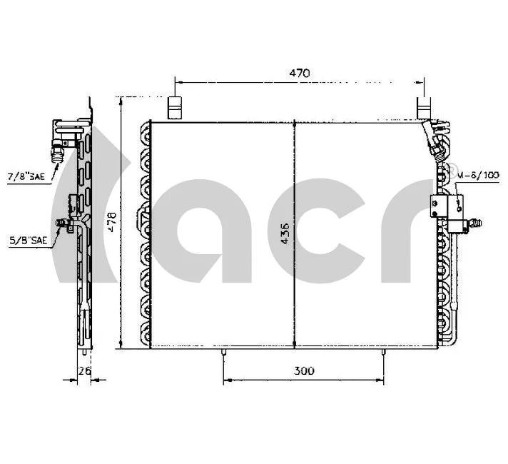 Condenseur, climatisation ACR 300191