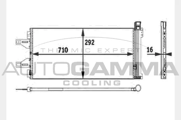 Condenseur, climatisation AUTOGAMMA 104481