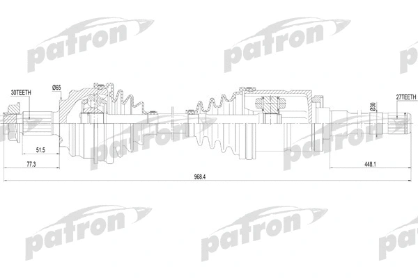 Arbre de transmission PATRON PDS7905