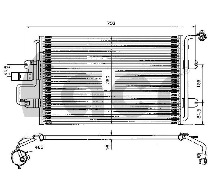 Condenseur, climatisation ACR 300046