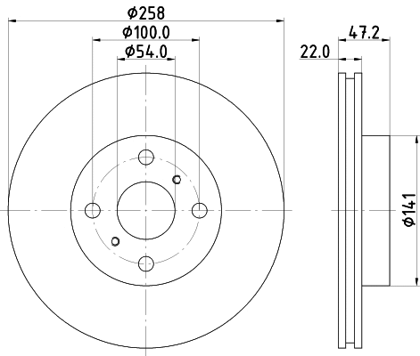 Disque de frein MINTEX MDC1318