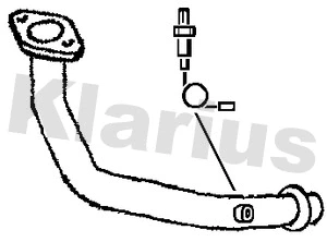 Tuyau d'échappement KLARIUS 301329