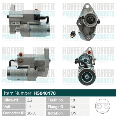 Démarreur HOFFER H5040170