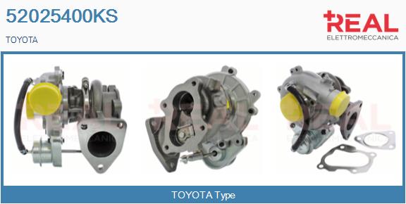 Turbocompresseur, suralimentation REAL 52025400KS