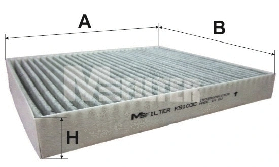 Filtre, air de l'habitacle MFILTER K 9103C