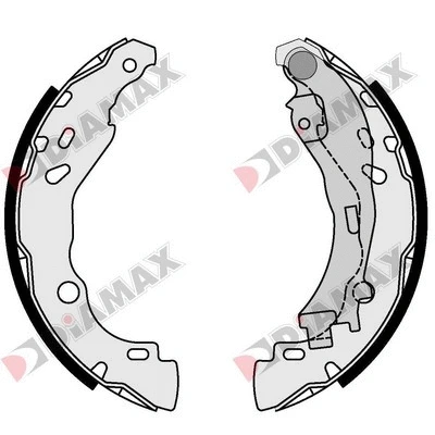 Jeu de mâchoires de frein DIAMAX N01081