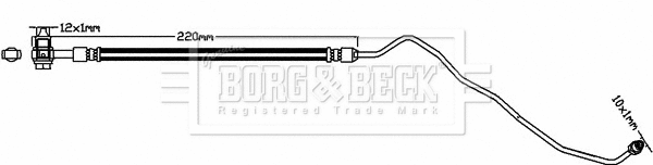Flexible de frein BORG & BECK BBH8350