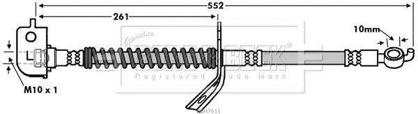 Flexible de frein BORG & BECK BBH7611