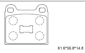 Kit de plaquettes de frein, frein à disque ASIMCO KD7712