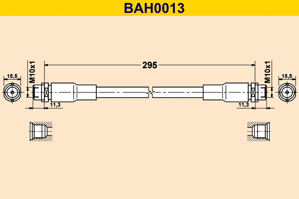 Flexible de frein BARUM BAH0013