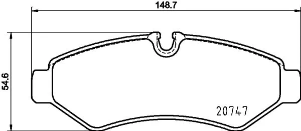 Kit de plaquettes de frein, frein à disque MINTEX MDB4191