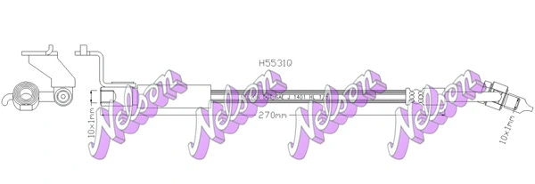 Flexible de frein KAWE H5531Q