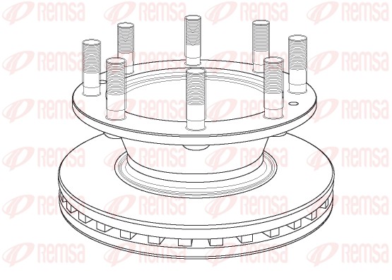Disque de frein REMSA NCA1163.20