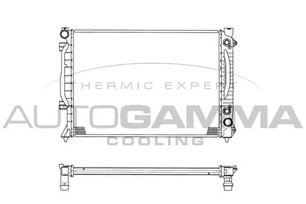 Radiateur, refroidissement du moteur AUTOGAMMA 102029