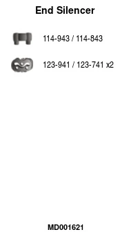 Silencieux arrière FA1 MD001621