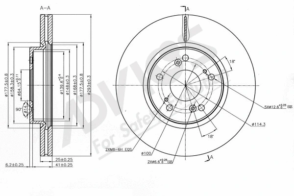 Disque de frein ADVICS-SEA C6F271