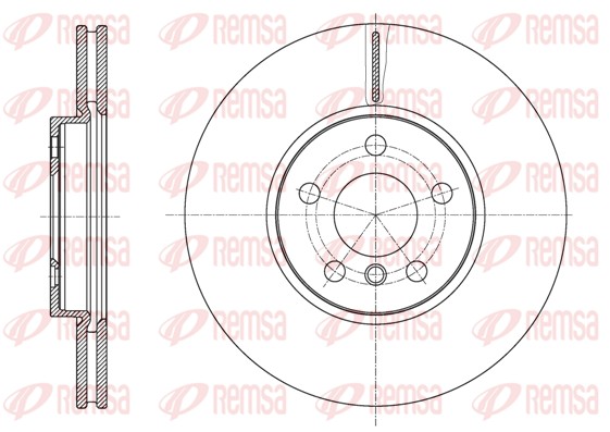 Disque de frein REMSA 61596.10
