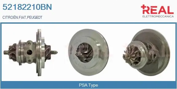 Groupe carter, turbocompresseur REAL 52182210BN
