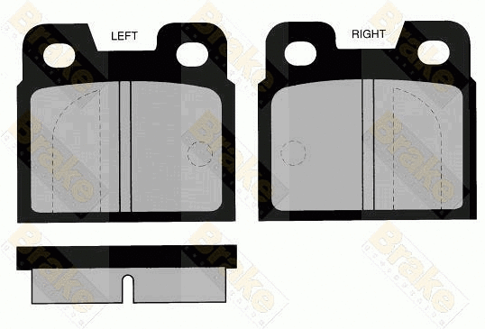 Kit de plaquettes de frein, frein à disque Brake ENGINEERING PA248